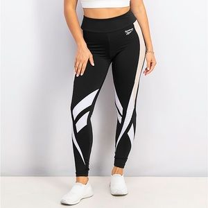 Reebok Women's XS Black Pink Athletic Legging